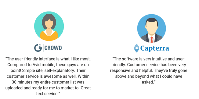 Textedly G2 Crowd Capterra Reviews