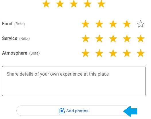 how to add photo to google reviews