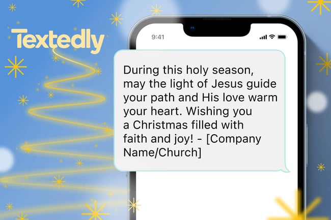 Religious Christmas text message example
