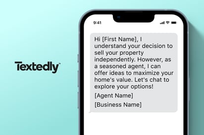 real estate text message script for client considering independent sale