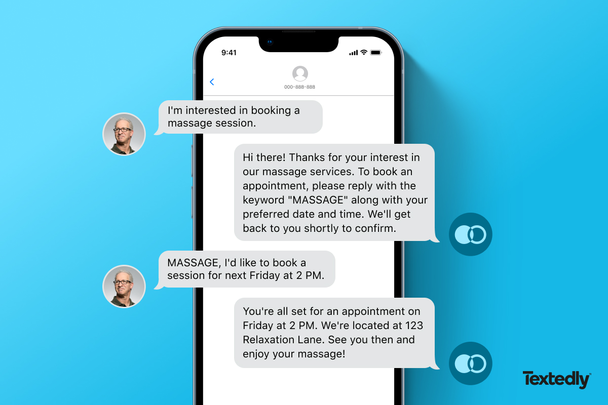 Appointment confirmation auto reply text example