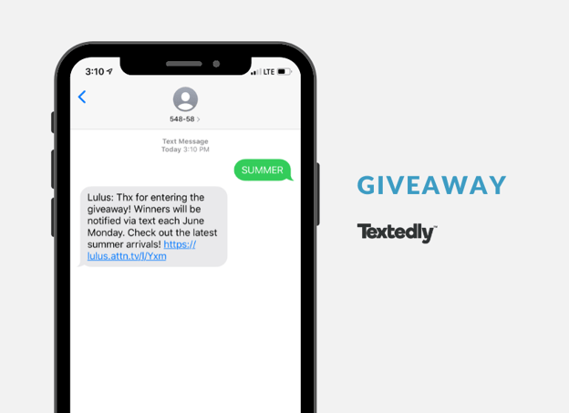 creative sms marketing idea for giveaways