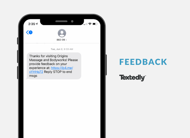 sms marketing idea for getting feedback
