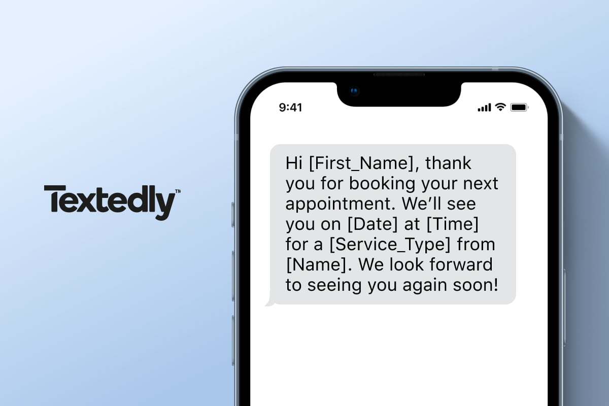 appointment confirmation sample text