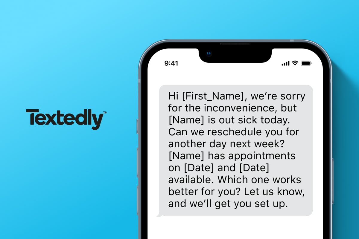 rescheduling notification example message