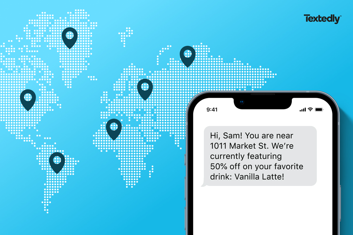 Geolocation targeting for SMS