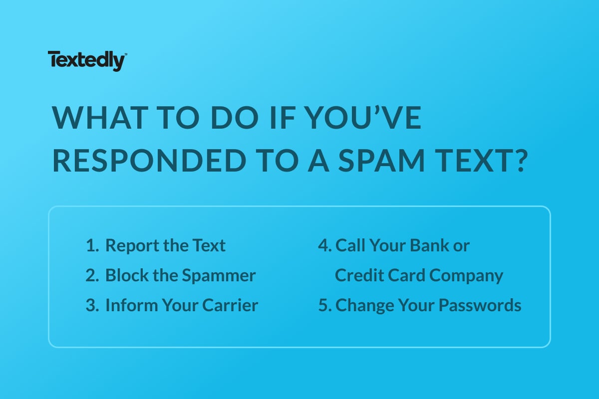 What to do if you respond to a spam text