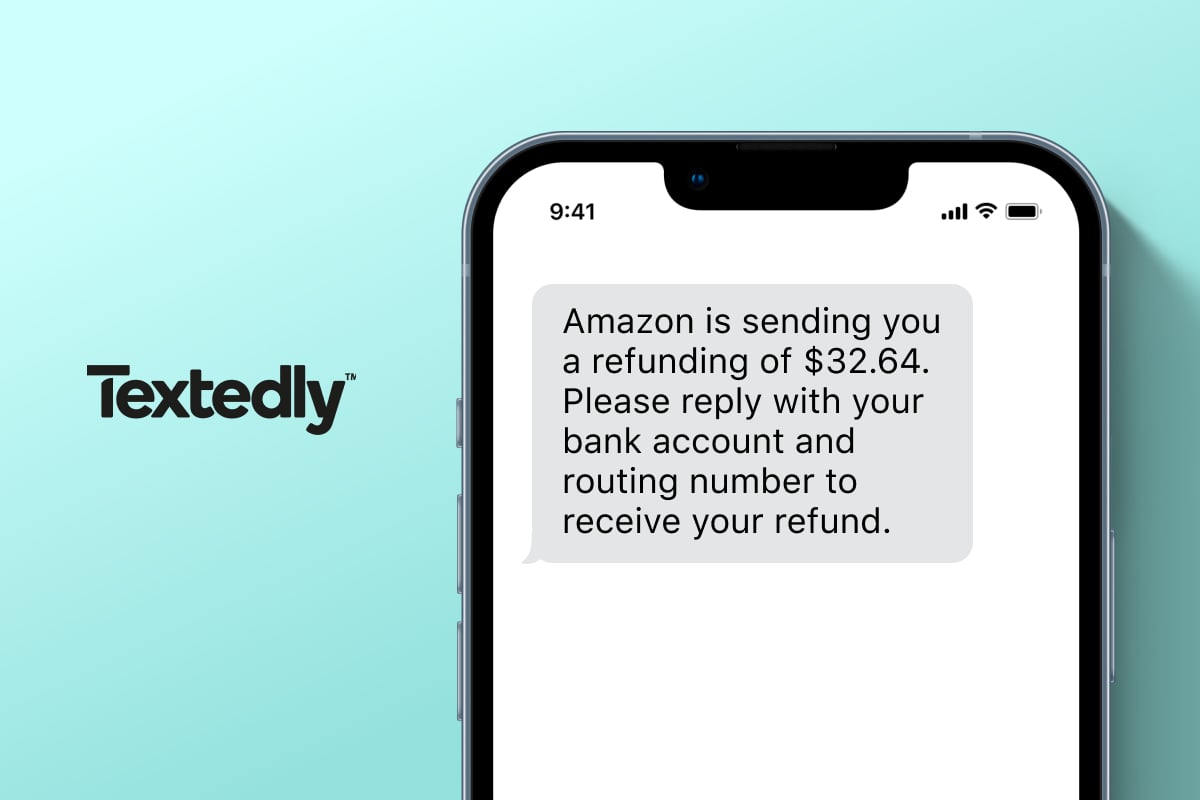 Amazon refund spam text