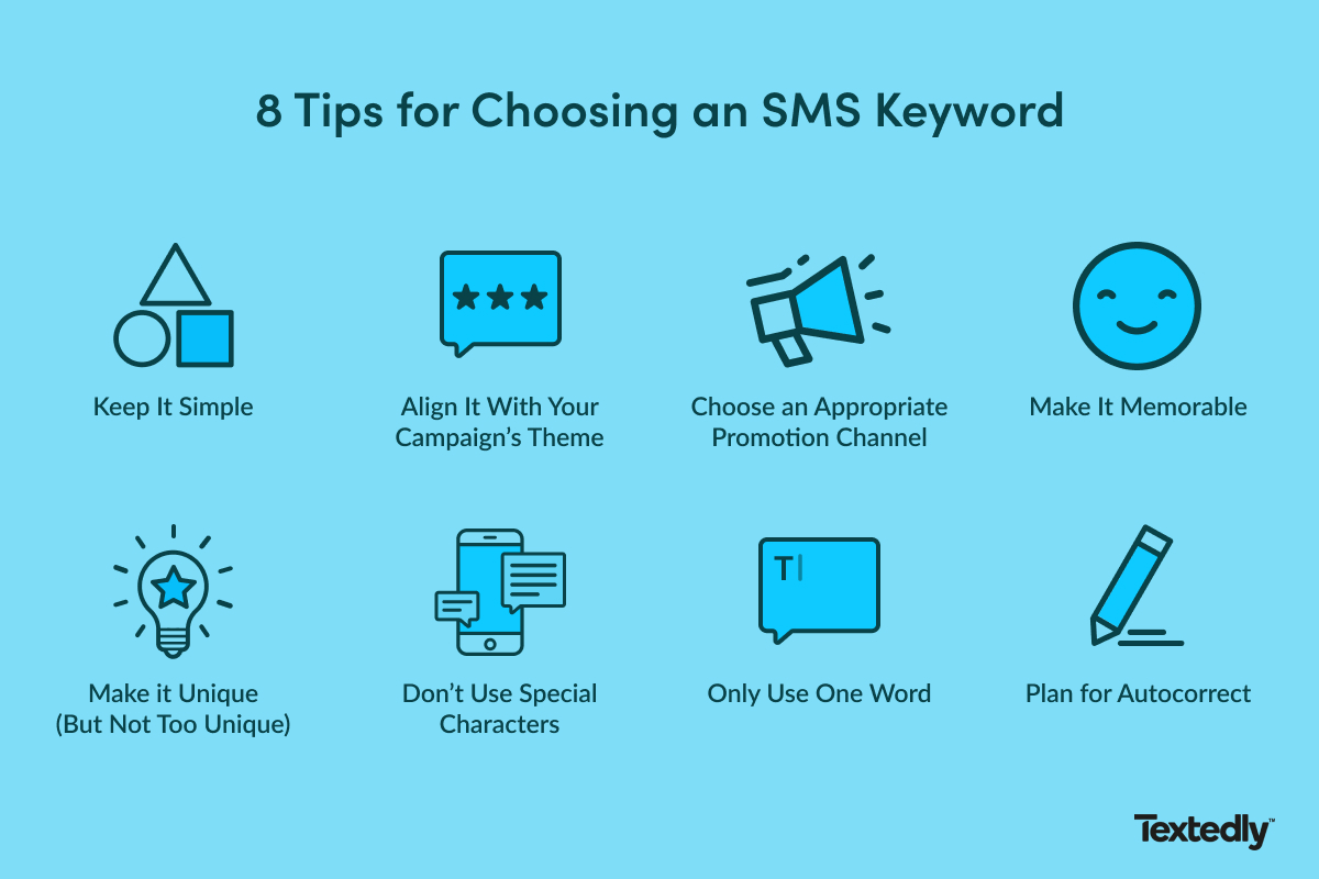 tips for how to choose an sms keyword